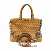 Miu Miu Pre-owned Pre-owned Mocka handvskor Beige, Dam