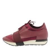 Balenciaga Vintage Pre-owned Tyg sneakers Red, Dam