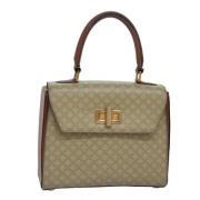 Celine Vintage Pre-owned Laeder handvskor Beige, Dam