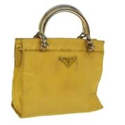 Prada Vintage Pre-owned Nylon prada-vskor Yellow, Dam