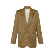 Forte Forte Prins av Wales Blazer Brun Brown, Dam