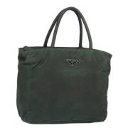 Prada Vintage Pre-owned Nylon prada-vskor Green, Dam