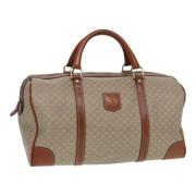 Celine Vintage Pre-owned Canvas handvskor Beige, Dam