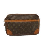 Louis Vuitton Vintage Pre-owned Canvas kuvertvskor Brown, Dam