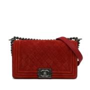 Chanel Vintage Pre-owned Laeder axelremsvskor Red, Dam