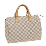 Louis Vuitton Vintage Pre-owned Canvas louis-vuitton-vskor Beige, Dam