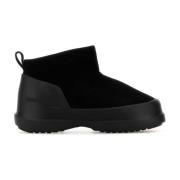 Moon Boot Svarta mocka låga ankelboots Black, Dam