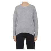 Allude Långärmad Crewneck-tröja Gray, Dam