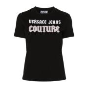 Versace Jeans Couture Svarta T-shirts & Polos för kvinnor Black, Dam