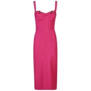 Versace Jeans Couture Fuchsia Klänning Aw24 Elegant Trendy Pink, Dam