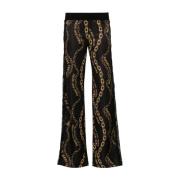 Versace Jeans Couture Svarta Byxor Stilfull ***cv Black, Dam