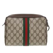 Gucci Vintage Pre-owned Laeder kuvertvskor Beige, Dam