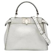 Fendi Vintage Pre-owned Laeder handvskor Gray, Dam