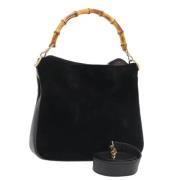 Gucci Vintage Pre-owned Mocka handvskor Black, Dam