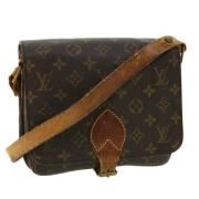 Louis Vuitton Vintage Pre-owned Canvas axelremsvskor Brown, Dam