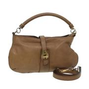 Burberry Vintage Pre-owned Laeder axelremsvskor Brown, Dam