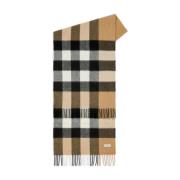 Burberry Vintage Check Kashmir Fransad Sjal Beige, Herr