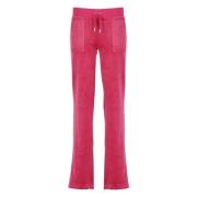 Juicy Couture Fuchsia Byxor med Elastisk Midja Pink, Dam