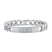 MM6 Maison Margiela Silver Armband Gray, Dam