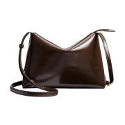 Khaite Medium Crossbody Väska i Chestnut Brown, Dam