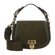 Ralph Lauren Tanner Crossbody Medium Green, Dam