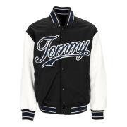 Tommy Hilfiger Letterman Jacka Svart Färgblock Black, Herr