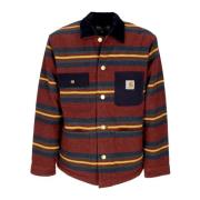 Carhartt Wip Randig arbetsjacka med sammetkrage Multicolor, Herr