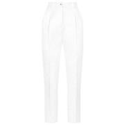 Dolce & Gabbana Stiliga byxor för män White, Dam