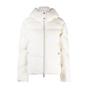 Woolrich Mjölkig Creme Kort Dunjacka White, Dam