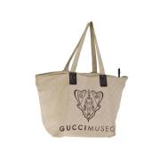 Gucci Vintage Pre-owned Canvas gucci-vskor Beige, Dam