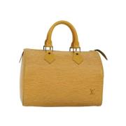 Louis Vuitton Vintage Pre-owned Laeder handvskor Yellow, Dam