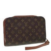 Louis Vuitton Vintage Pre-owned Canvas kuvertvskor Brown, Dam