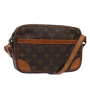 Louis Vuitton Vintage Pre-owned Canvas axelremsvskor Brown, Dam