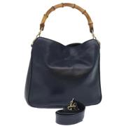 Gucci Vintage Pre-owned Laeder handvskor Blue, Dam