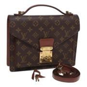 Louis Vuitton Vintage Pre-owned Canvas handvskor Brown, Dam