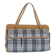 Burberry Vintage Pre-owned Canvas handvskor Blue, Dam