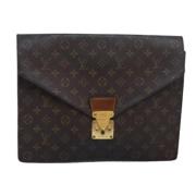 Louis Vuitton Vintage Pre-owned Canvas louis-vuitton-vskor Brown, Dam