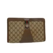 Gucci Vintage Pre-owned Canvas gucci-vskor Beige, Dam