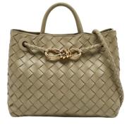 Bottega Veneta Vintage Pre-owned Laeder handvskor Green, Dam