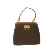 Celine Vintage Pre-owned Canvas handvskor Brown, Dam