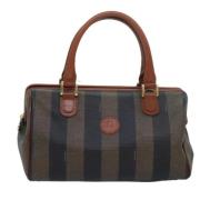 Fendi Vintage Pre-owned Canvas handvskor Brown, Dam