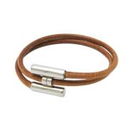 Hermès Vintage Pre-owned Laeder armband Brown, Dam