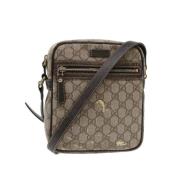 Gucci Vintage Pre-owned Canvas gucci-vskor Beige, Dam