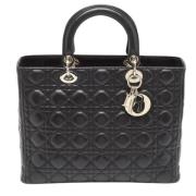 Dior Vintage Pre-owned Laeder totevskor Black, Dam