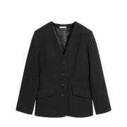 By Malene Birger Kravlös Blazer i Svart Black, Dam