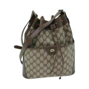 Gucci Vintage Pre-owned Canvas gucci-vskor Beige, Dam