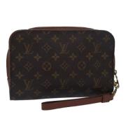 Louis Vuitton Vintage Pre-owned Canvas kuvertvskor Brown, Dam