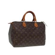 Louis Vuitton Vintage Pre-owned Canvas handvskor Brown, Dam