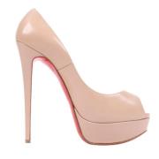 Christian Louboutin Pre-owned Pre-owned Laeder klackskor Beige, Dam