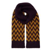 Gallo Unisex lila halsduk med zigzag motiv Multicolor, Unisex